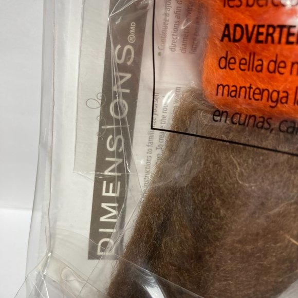 Dimensions Needle Felting Kit Round & Woolies Owls Craft Felt Kit 100% Wool - Picture 10 of 13